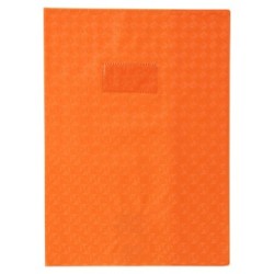 Protège-cahiers grain losange - Orange - 21 x 29,7 cm