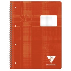 Cahier reliure intégrale - Rouge - Blanc - 160 - 22,5 x 29,7 cm - A4+ - 5/5 + marge