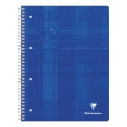 Cahier reliure intégrale - Assortis - Blanc - 160 - 22,5 x 29,7 cm - A4+ - 5/5 (petits carreaux)