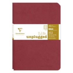 Set de 2 carnets piqués Age Bag - Rouge - 96 - 14,5 x 21 cm - Ligné