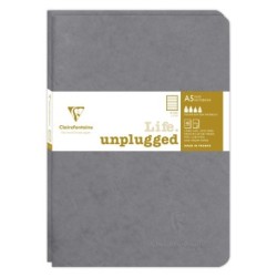 Set de 2 carnets piqués Age Bag - Gris - 96 - 14,5 x 21 cm - Ligné