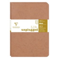 Set de 2 carnets piqués Age Bag - Tabac - 96 - 14,5 x 21 cm - Ligné