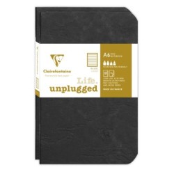 Set de 2 carnets piqués Age Bag - Noir - 96 - 9 x 14 cm - Ligné