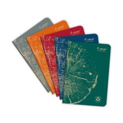 Carnet piqué FOREVER PREMIUM - Assortis - 14,5 x 21 cm - Ligné