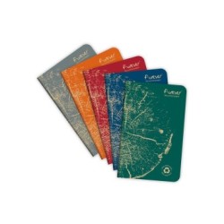 Carnet piqué FOREVER PREMIUM - Assortis - 9 x 14 cm - Ligné