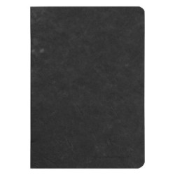 Carnet piqué Age Bag - Noir - 14,5 x 21 cm - Ligné