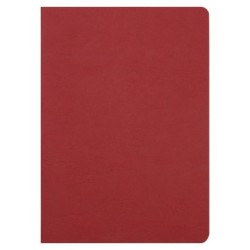 Cahier piqué Age Bag - Rouge - Ligné + marge