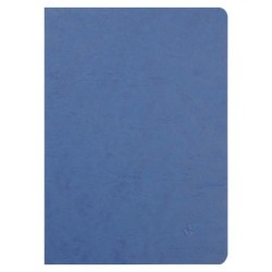 Cahier piqué Age Bag - Bleu - Ligné + marge