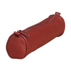 Trousse en cuir Age Bag - Rouge - 18,5 x 4 cm