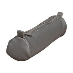 Trousse en cuir Age Bag - Gris - 18,5 x 4 cm