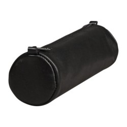 Trousse en cuir Age Bag - Noir - 21 x Ø 6 cm