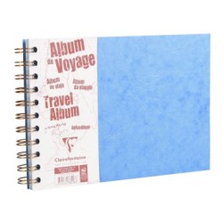 Album de voyage reliure intégrale Age Bag - Bleu - 14,8 x 21 cm - A5 - Paysage