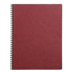 Cahier reliure intégrale Age Bag - Rouge - 160 - 22,5 x 29,7 cm - A4+ - 5/5 (petits carreaux)