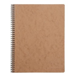 Cahier reliure intégrale Age Bag - Tabac - 160 - 22,5 x 29,7 cm - A4+ - 5/5 (petits carreaux)