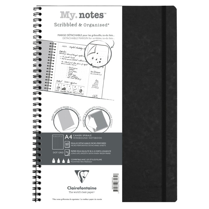 My.Notes cahier reliure intégrale à marges détachables Age Bag