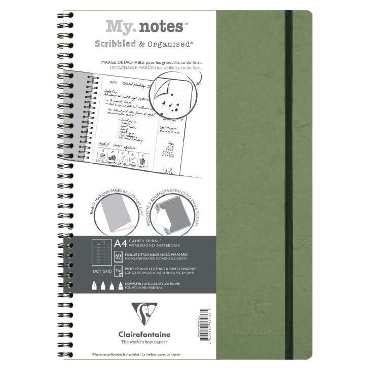 My.Notes cahier reliure intégrale à marges détachables Age Bag