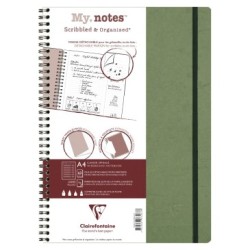 My.Notes cahier reliure intégrale à marges détachables Age Bag - Vert - 21 x 29,7 cm - A4 - Portrait - Ligné + carde en-tête