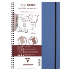 My.Notes cahier reliure intégrale à marges détachables Age Bag - Bleu - 21 x 29,7 cm - A4 - Portrait - Ligné + carde en-tête