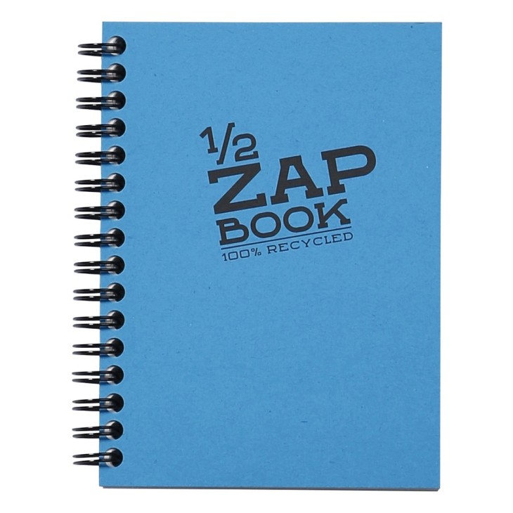 Carnet papier recyclé 1/2 Zap Book 80g