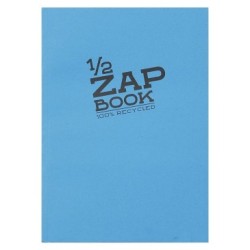 Carnet papier recyclé 1/2 Zap Book 80g - Encollée - 14,8 x 21 cm