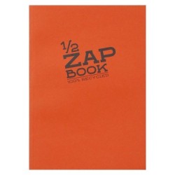 Carnet papier recyclé 1/2 Zap Book 80g_1