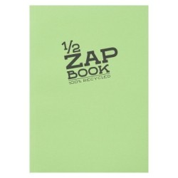 Carnet papier recyclé 1/2 Zap Book 80g_1