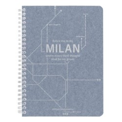 Jeans & Cocoa - Carnet - Bleu jeans - 148 - Intégrale - 14,8 x 21 cm - Sérigraphie Argent