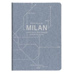 Jeans & Cocoa - Carnet - Bleu jeans - 96 - Piqûre textile - 14,8 x 21 cm - Sérigraphie Argent