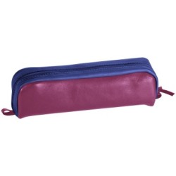 Bicolore - Trousse rectangulaire - Fuchsia / bleu