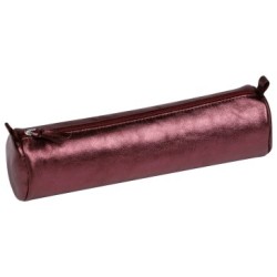 Cuirisé - Trousse ronde - Cerise