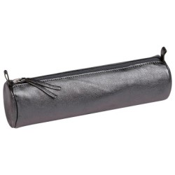 Cuirisé - Trousse ronde - Graphite