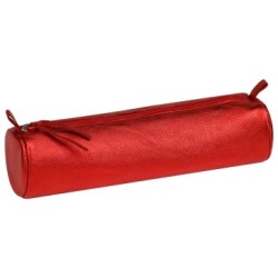 Cuirisé - Trousse ronde - Rouge