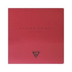 Papier sketch Flying Spirit 90g ivoire - Rouge - Cousue - 15,5 x 15,5 cm