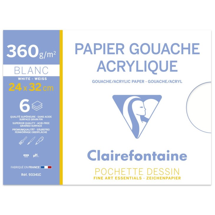 Pochette Gouache et Acrylique 360g