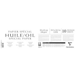 Papier Huile 240g - Blanc - 56 x 76 cm