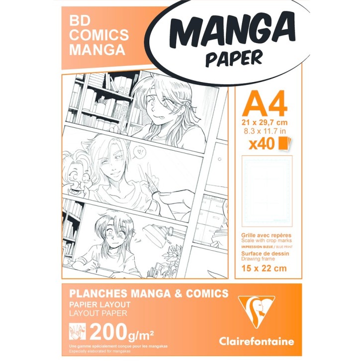 Étui papier layout Manga Multi-techniques 200g