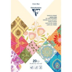 Bloc de papier artisanal - Assortiment - Assortiment - 21 x 29,7 cm