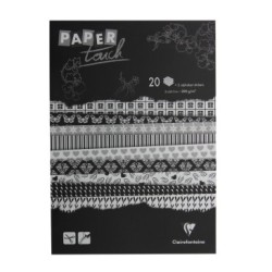 Blocs de papiers imprimés A4 - Black&white - 200 g/m²