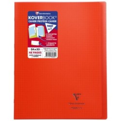 Cahier piqué Koverbook - Rouge - 48 - 24 x 32 cm - 5/5 + marge