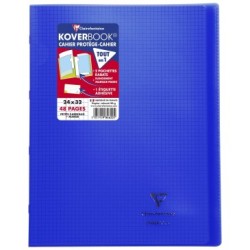 Cahier piqué Koverbook - Bleu marine - 48 - 24 x 32 cm - 5/5 + marge