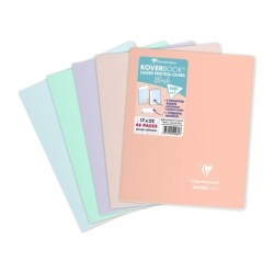 Cahier piqué Koverbook Blush - Assortis 1 - 48 - 17 x 22 cm - Séyès (grands carreaux)