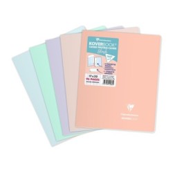 Cahier piqué Koverbook Blush - Assortis 2 - 96 - 17 x 22 cm - Séyès (grands carreaux)