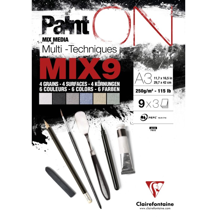 Assorti papier multi-techniques PaintON 250g