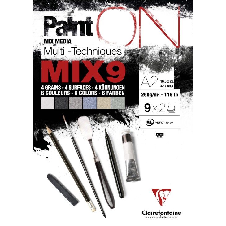 Assorti papier multi-techniques PaintON 250g