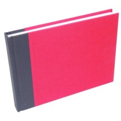 Carnet de voyage couverture toilé 180g - Rouge