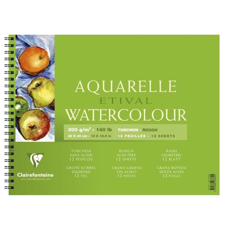 Album papier aquarelle spiralé Etival 300g