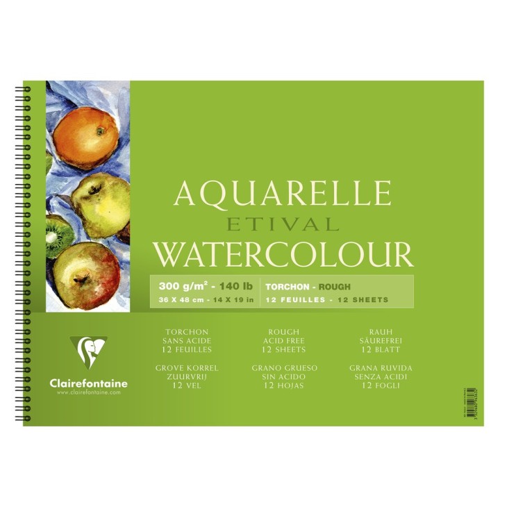 Album papier aquarelle spiralé Etival 300g