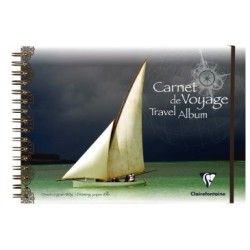 Carnet de voyage couverture polypro 180g - Voilier - 21 x 29,7 cm