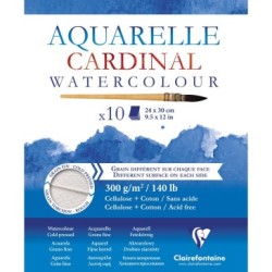 Bloc papier aquarelle Cardinal 300g - 24 x 30 cm