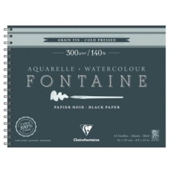 Album papier aquarelle spiralé Fontaine 300g_1